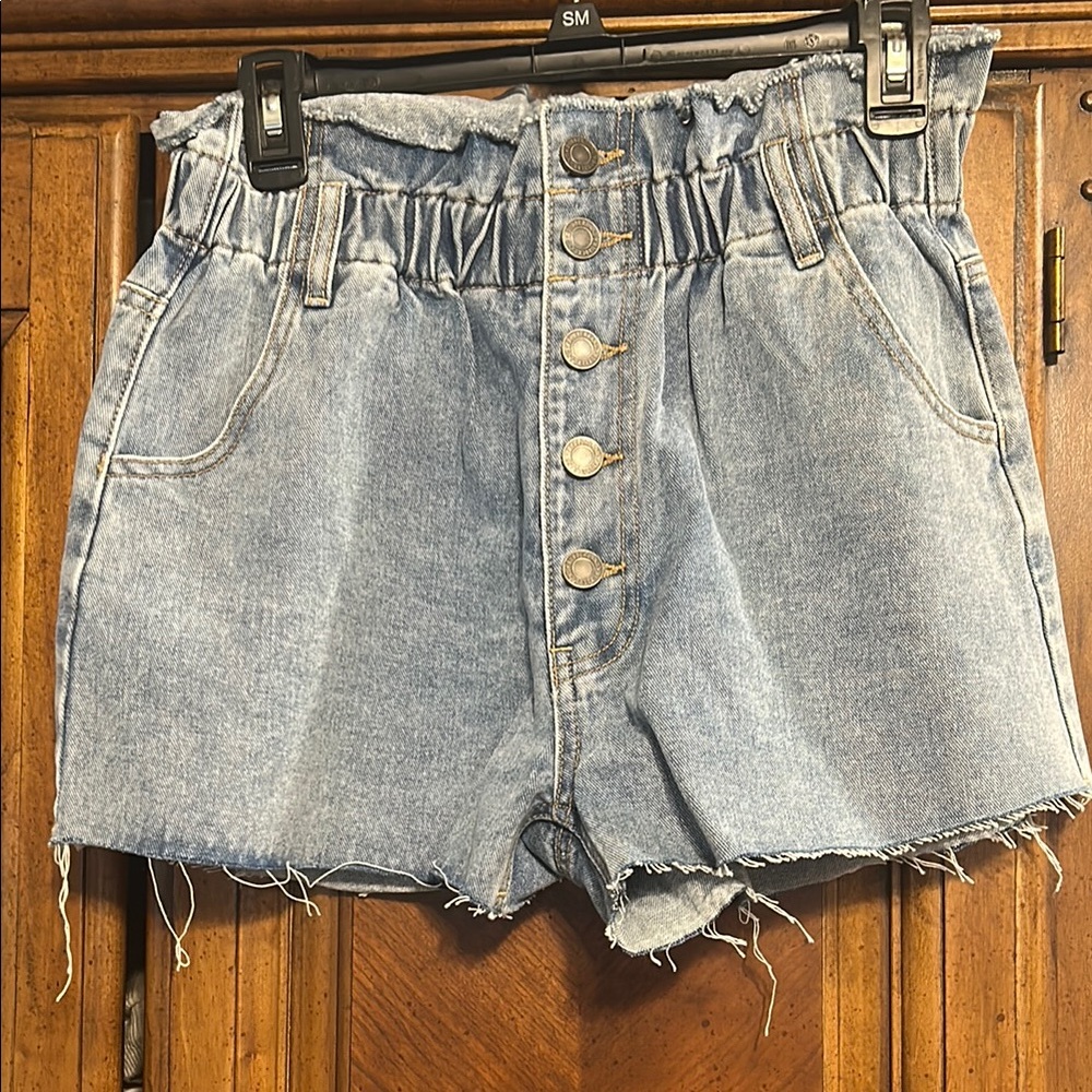 Denim High-Waisted Women's Shorts